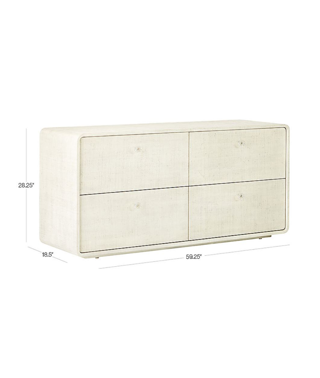 Lacquered Linen Low Dresser  Cre8 NYC