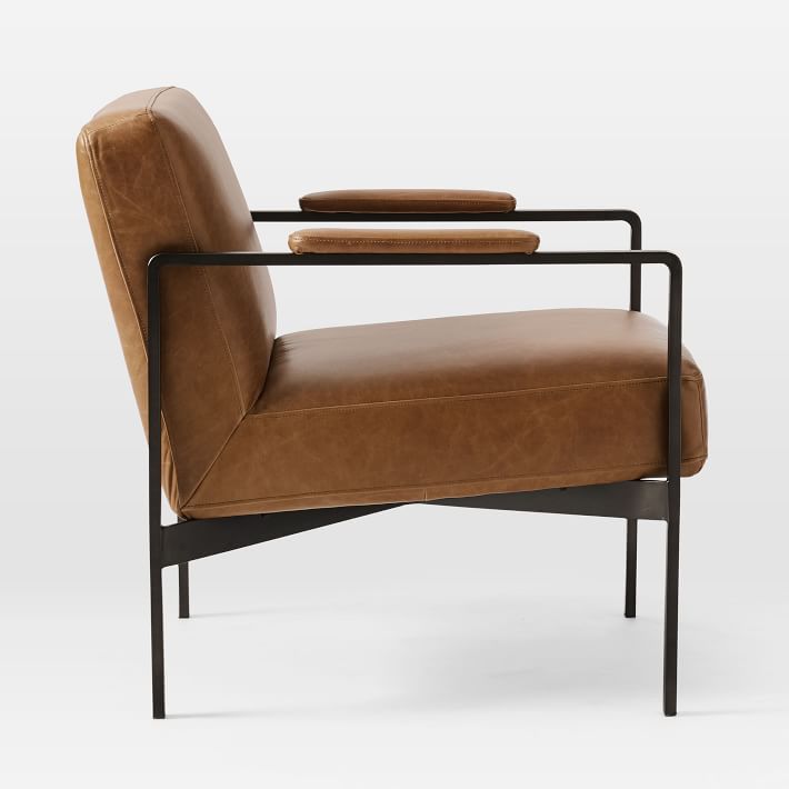 west elm highline leather chair